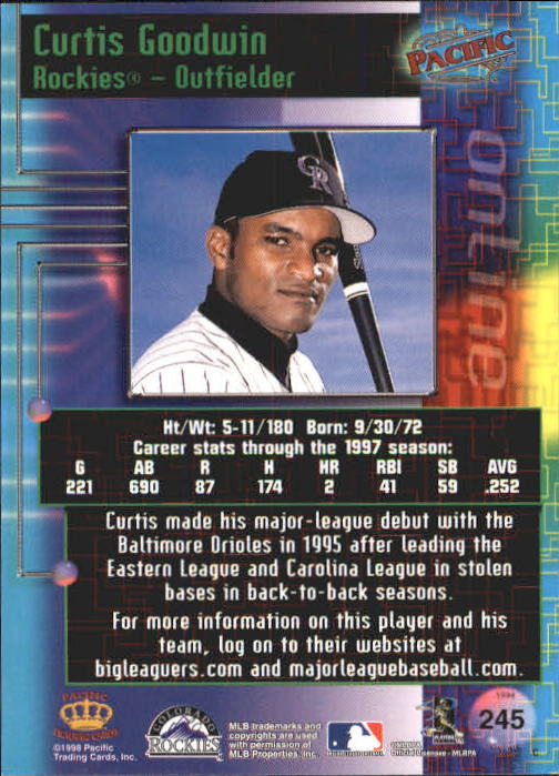 A2778- 1998 Pacific Online Baseball Cards 244-490 -You Pick- 15+ FREE US SHIP - Picture 5 of 394