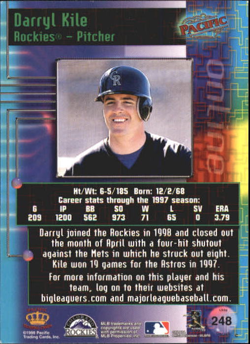 A2778- 1998 Pacific Online Baseball Cards 244-490 -You Pick- 15+ FREE US SHIP - Picture 11 of 394