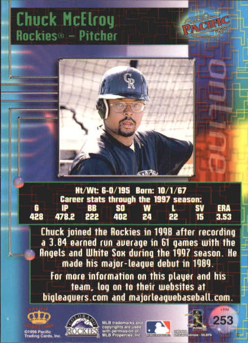 A2778- 1998 Pacific Online Baseball Cards 244-490 -You Pick- 15+ FREE US SHIP - Picture 21 of 394