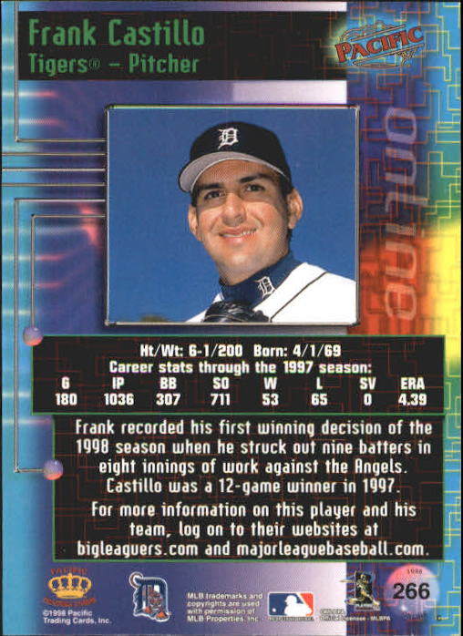 A2778- 1998 Pacific Online Baseball Cards 244-490 -You Pick- 15+ FREE US SHIP - Picture 44 of 394