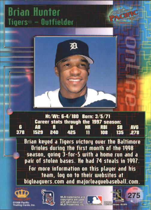 A2778- 1998 Pacific Online Baseball Cards 244-490 -You Pick- 15+ FREE US SHIP - Picture 60 of 394