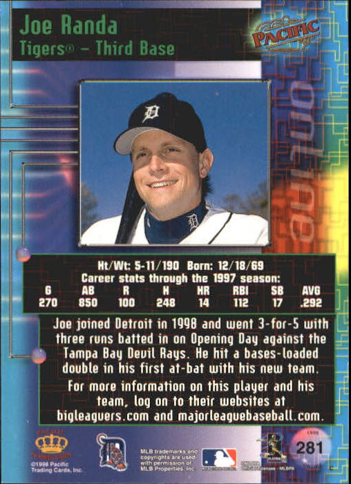 A2778- 1998 Pacific Online Baseball Cards 244-490 -You Pick- 15+ FREE US SHIP - Picture 70 of 394