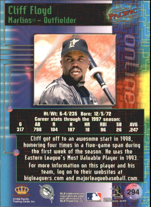 A2778- 1998 Pacific Online Baseball Cards 244-490 -You Pick- 15+ FREE US SHIP - Picture 94 of 394