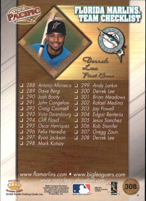 A2778- 1998 Pacific Online Baseball Cards 244-490 -You Pick- 15+ FREE US SHIP - Picture 120 of 394