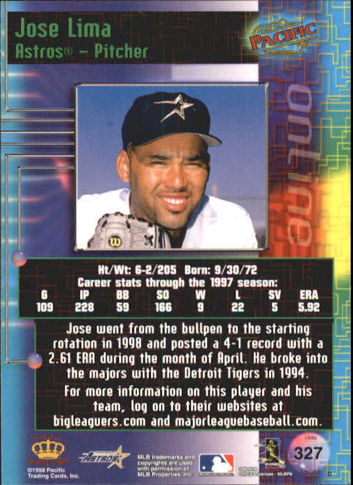 A2778- 1998 Pacific Online Baseball Cards 244-490 -You Pick- 15+ FREE US SHIP - Picture 156 of 394