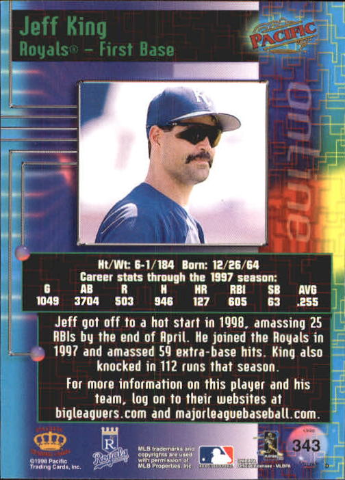 A2778- 1998 Pacific Online Baseball Cards 244-490 -You Pick- 15+ FREE US SHIP - Picture 188 of 394