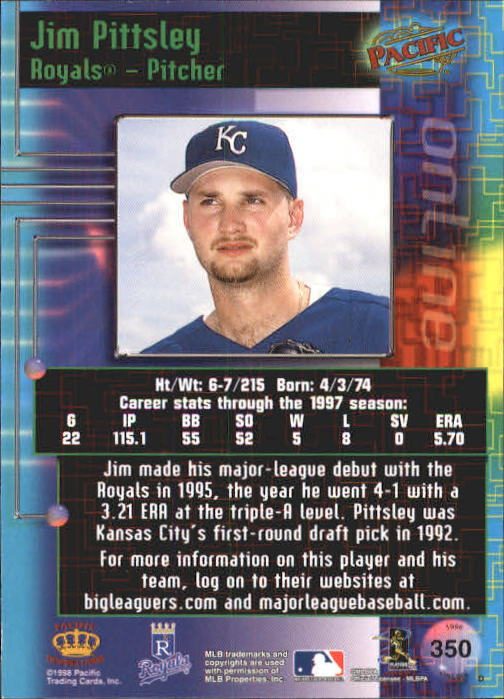 A2778- 1998 Pacific Online Baseball Cards 244-490 -You Pick- 15+ FREE US SHIP - Picture 202 of 394
