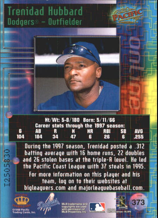 A2778- 1998 Pacific Online Baseball Cards 244-490 -You Pick- 15+ FREE US SHIP - Picture 239 of 394