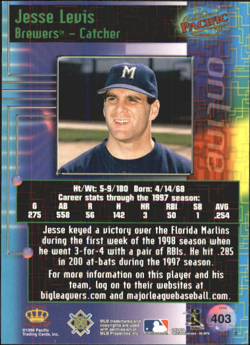 A2778- 1998 Pacific Online Baseball Cards 244-490 -You Pick- 15+ FREE US SHIP - Picture 275 of 394