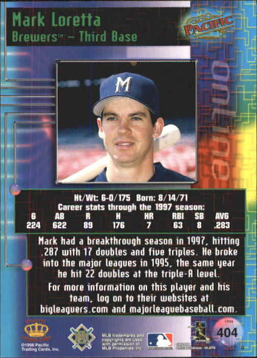 A2778- 1998 Pacific Online Baseball Cards 244-490 -You Pick- 15+ FREE US SHIP - Picture 277 of 394
