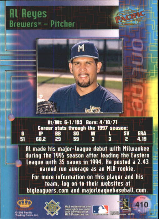 A2778- 1998 Pacific Online Baseball Cards 244-490 -You Pick- 15+ FREE US SHIP - Picture 287 of 394