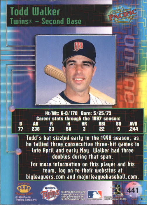 A2778- 1998 Pacific Online Baseball Cards 244-490 -You Pick- 15+ FREE US SHIP - Picture 331 of 394