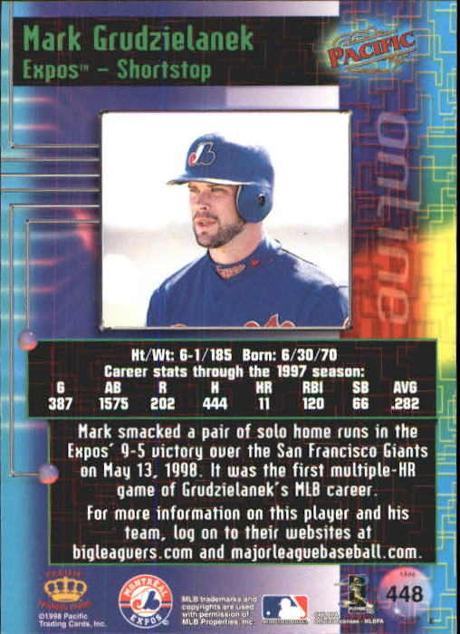 A2778- 1998 Pacific Online Baseball Cards 244-490 -You Pick- 15+ FREE US SHIP - Picture 339 of 394
