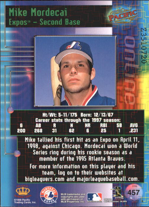 A2778- 1998 Pacific Online Baseball Cards 244-490 -You Pick- 15+ FREE US SHIP - Picture 353 of 394