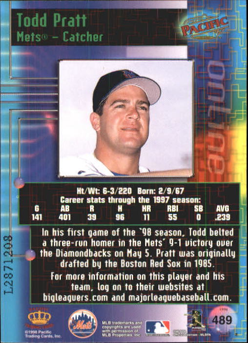 A2778- 1998 Pacific Online Baseball Cards 244-490 -You Pick- 15+ FREE US SHIP - Picture 393 of 394