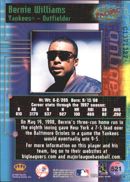 A2778- 1998 Pacific Online Baseball Cards 491-732 -You Pick- 15+ FREE US SHIP - Picture 25 of 250