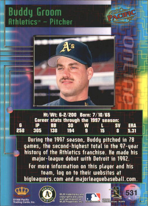 A2778- 1998 Pacific Online Baseball Cards 491-732 -You Pick- 15+ FREE US SHIP - Picture 37 of 250