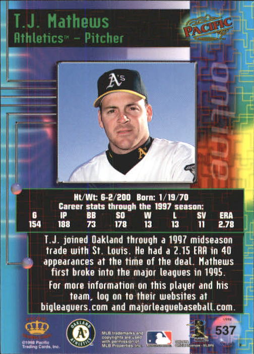 A2778- 1998 Pacific Online Baseball Cards 491-732 -You Pick- 15+ FREE US SHIP - Picture 43 of 250
