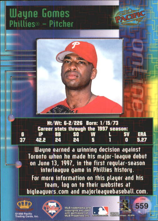 A2778- 1998 Pacific Online Baseball Cards 491-732 -You Pick- 15+ FREE US SHIP - Picture 66 of 250