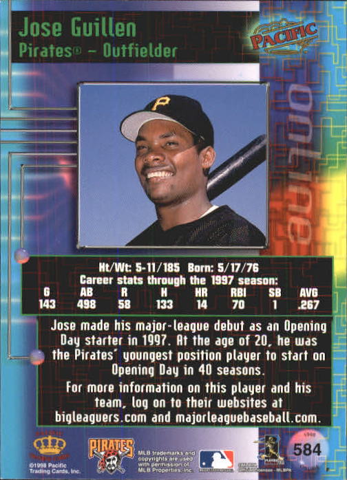 A2778- 1998 Pacific Online Baseball Cards 491-732 -You Pick- 15+ FREE US SHIP - Picture 88 of 250