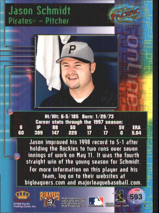 A2778- 1998 Pacific Online Baseball Cards 491-732 -You Pick- 15+ FREE US SHIP - Picture 100 of 250