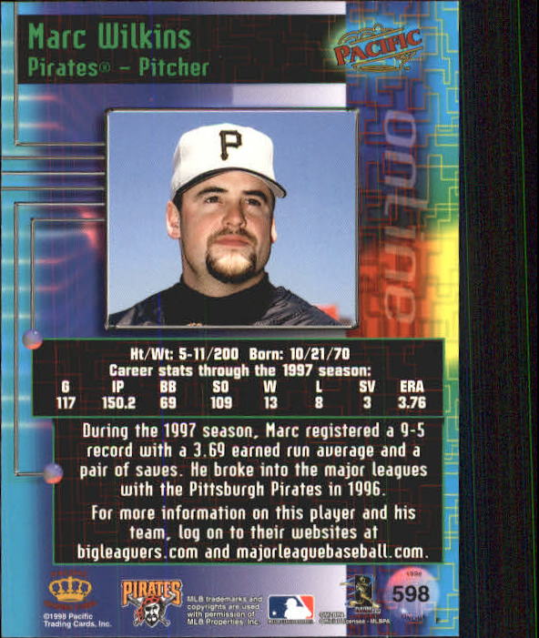A2778- 1998 Pacific Online Baseball Cards 491-732 -You Pick- 15+ FREE US SHIP - Picture 107 of 250