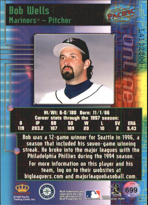 A2778- 1998 Pacific Online Baseball Cards 491-732 -You Pick- 15+ FREE US SHIP - Picture 214 of 250