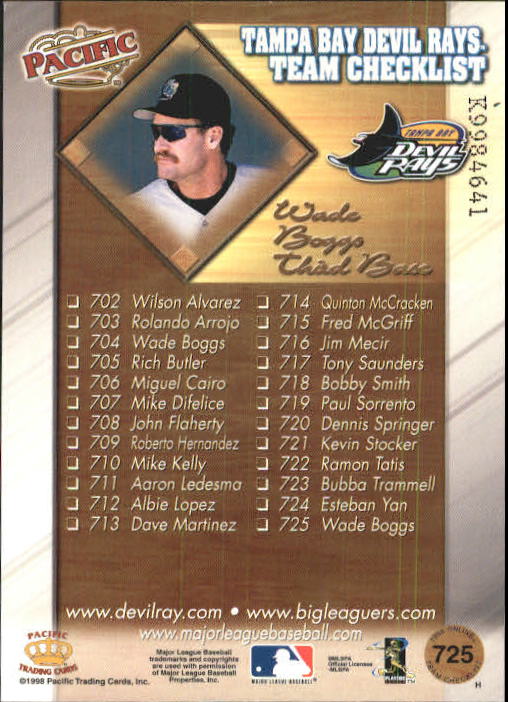 A2778- 1998 Pacific Online Baseball Cards 491-732 -You Pick- 15+ FREE US SHIP - Picture 245 of 250