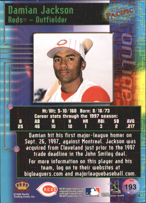 1998 Pacific Online Red #192 Mark Hutton back image