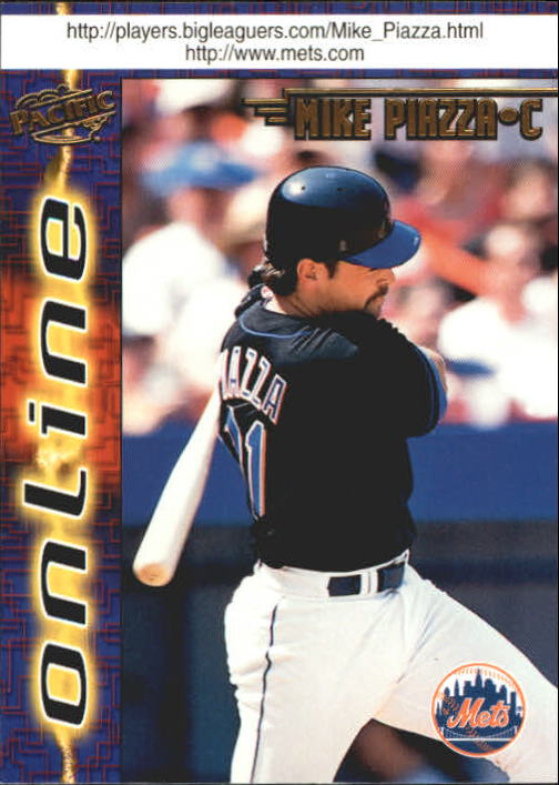 1998 Pacific Online Web Cards #488A Mike Piazza Hitting
