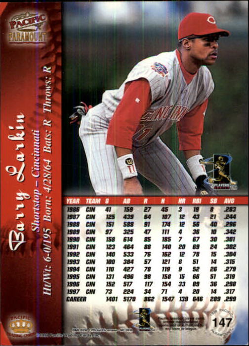 B5199- 1998 Paramount BB Card #s 1-250 +Rookies -You Pick- 15+ FREE US SHIP - Picture 279 of 479