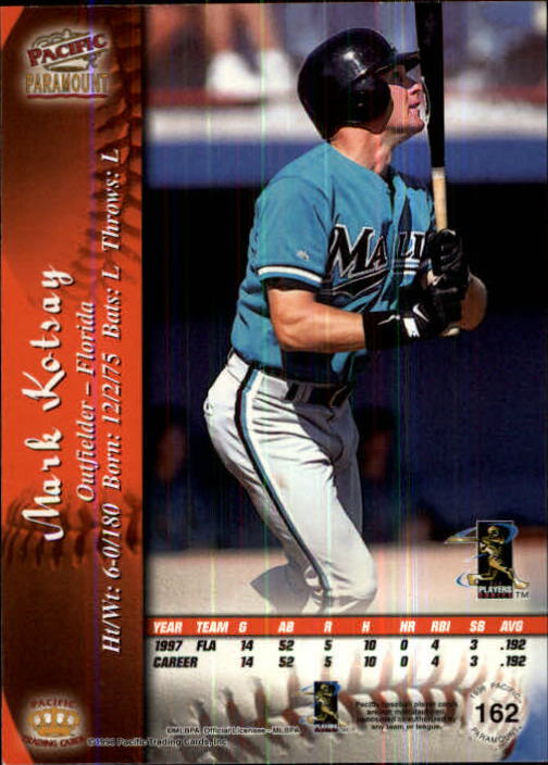 B5199- 1998 Paramount BB Card #s 1-250 +Rookies -You Pick- 15+ FREE US SHIP - Picture 309 of 479
