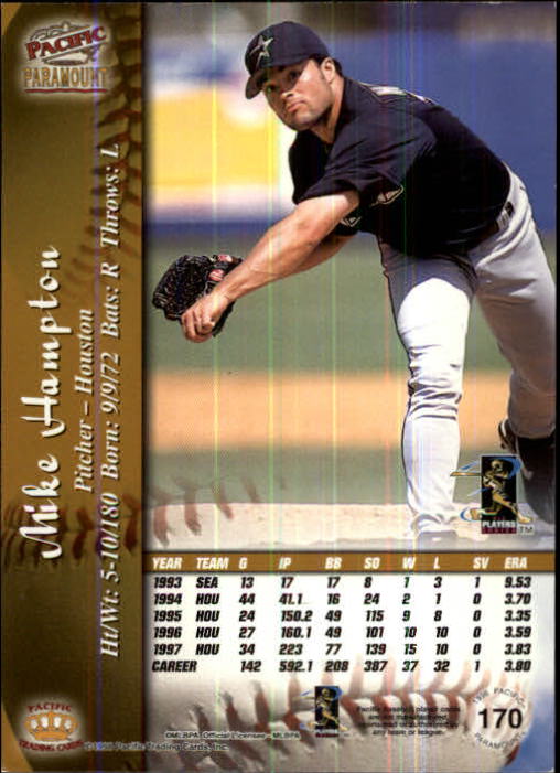 B5199- 1998 Paramount BB Card #s 1-250 +Rookies -You Pick- 15+ FREE US SHIP - Picture 325 of 479