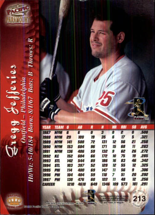 B5199- 1998 Paramount BB Card #s 1-250 +Rookies -You Pick- 15+ FREE US SHIP - Picture 409 of 479