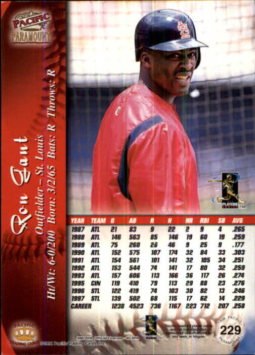 B5199- 1998 Paramount BB Card #s 1-250 +Rookies -You Pick- 15+ FREE US SHIP - Picture 439 of 479