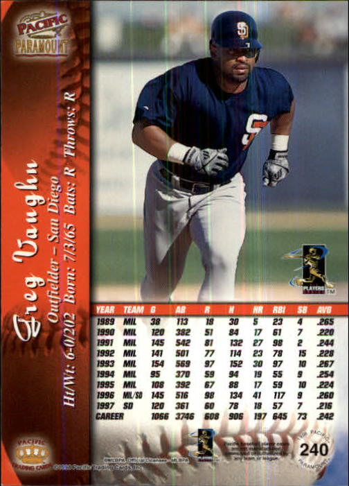 B5199- 1998 Paramount BB Card #s 1-250 +Rookies -You Pick- 15+ FREE US SHIP - Picture 461 of 479