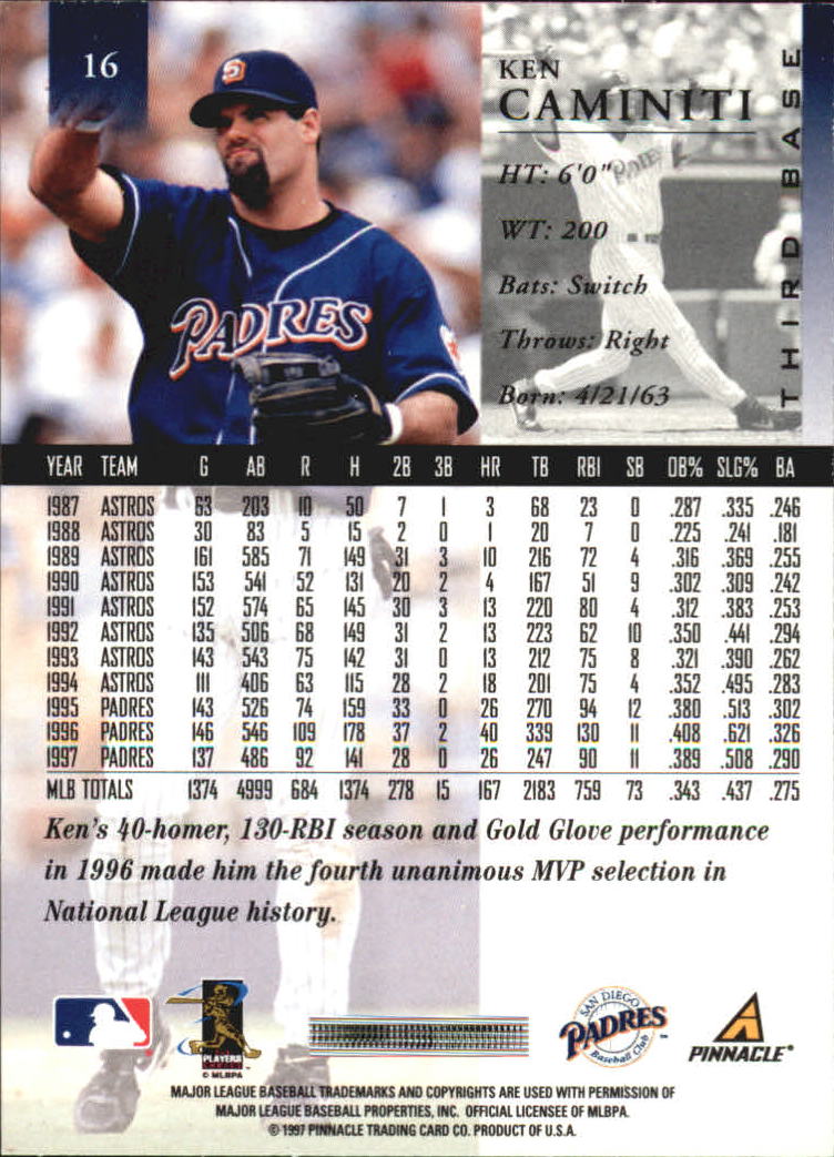 A7141- 1998 Pinnacle Baseball Cards 1-200 +Rookies -You Pick- 15+ FREE US SHIP - Picture 23 of 331