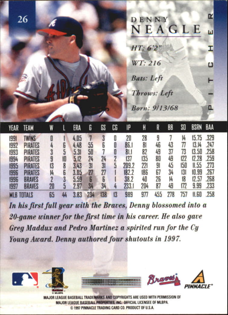 A7141- 1998 Pinnacle Baseball Cards 1-200 +Rookies -You Pick- 15+ FREE US SHIP - Picture 39 of 331