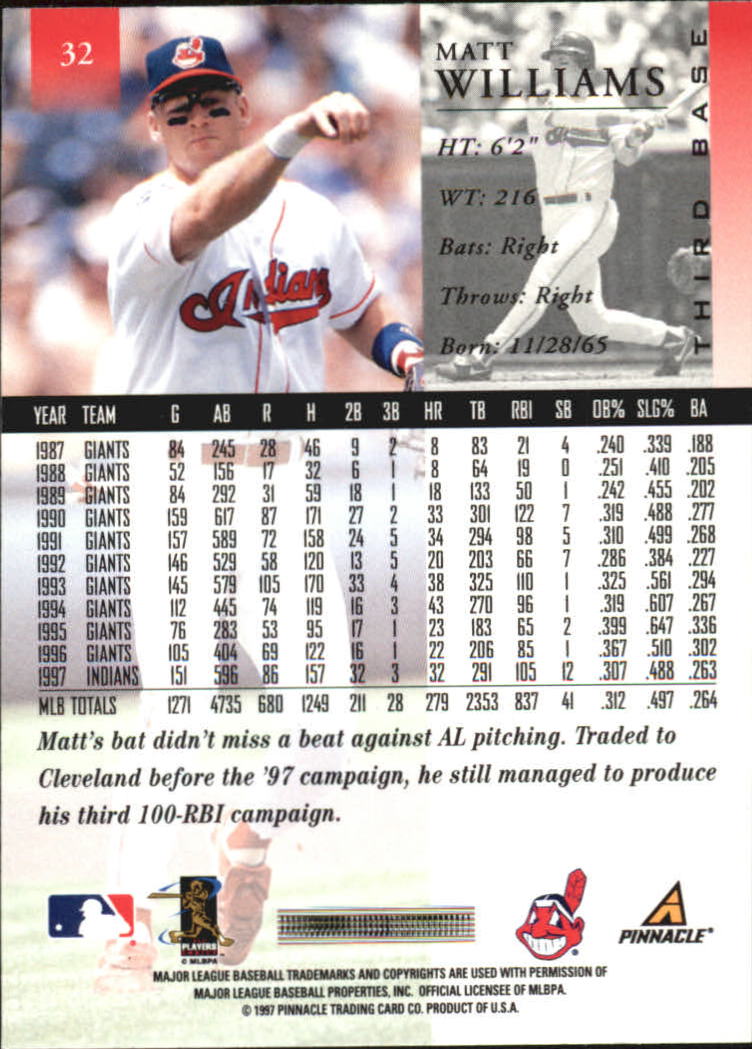 A7141- 1998 Pinnacle Baseball Cards 1-200 +Rookies -You Pick- 15+ FREE US SHIP - Picture 51 of 331