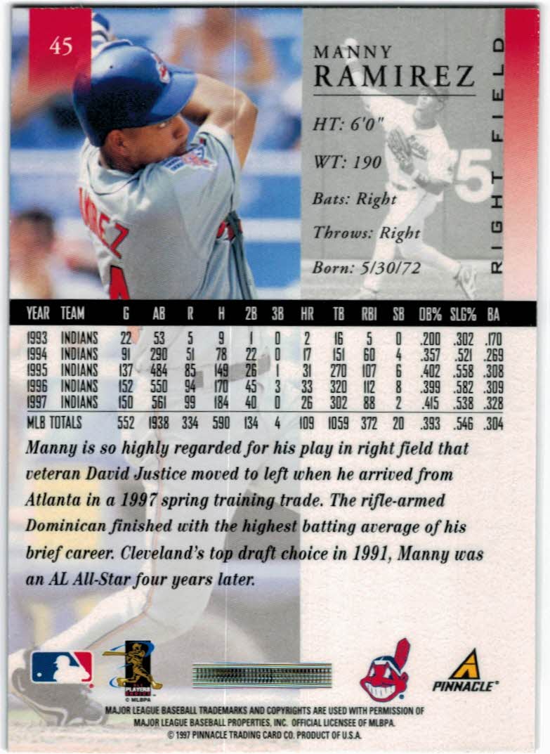 A7141- 1998 Pinnacle Baseball Cards 1-200 +Rookies -You Pick- 15+ FREE US SHIP - Picture 73 of 331
