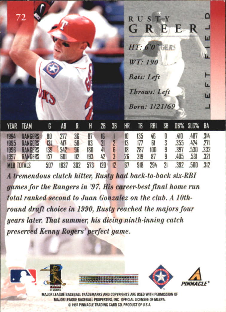 A7141- 1998 Pinnacle Baseball Cards 1-200 +Rookies -You Pick- 15+ FREE US SHIP - Picture 117 of 331