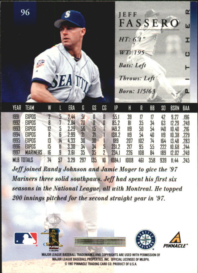 A7141- 1998 Pinnacle Baseball Cards 1-200 +Rookies -You Pick- 15+ FREE US SHIP - Picture 153 of 331