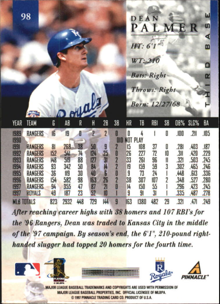 A7141- 1998 Pinnacle Baseball Cards 1-200 +Rookies -You Pick- 15+ FREE US SHIP - Picture 157 of 331