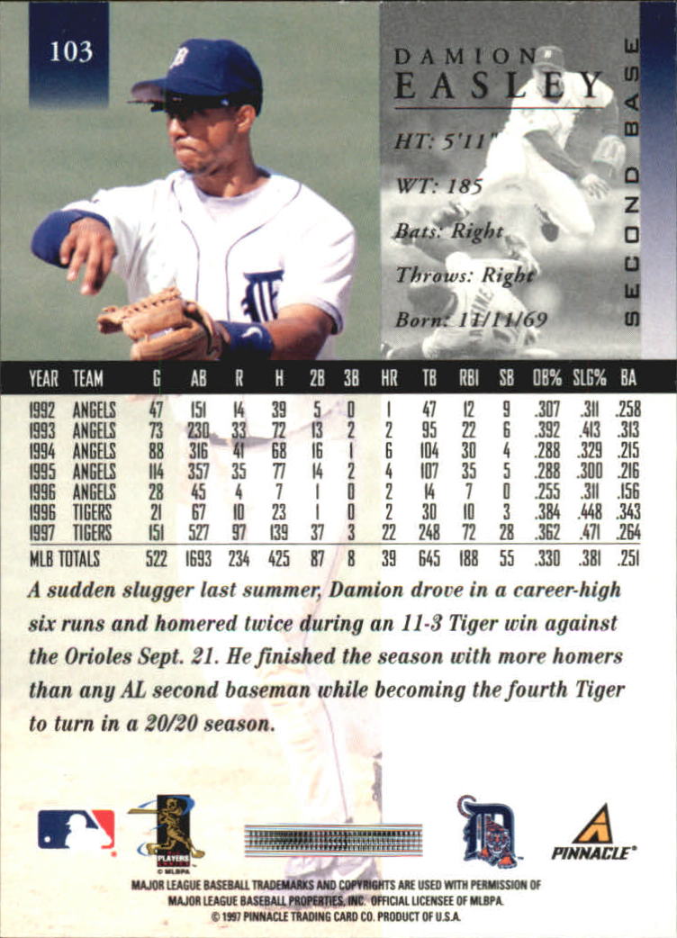 A7141- 1998 Pinnacle Baseball Cards 1-200 +Rookies -You Pick- 15+ FREE US SHIP - Picture 167 of 331