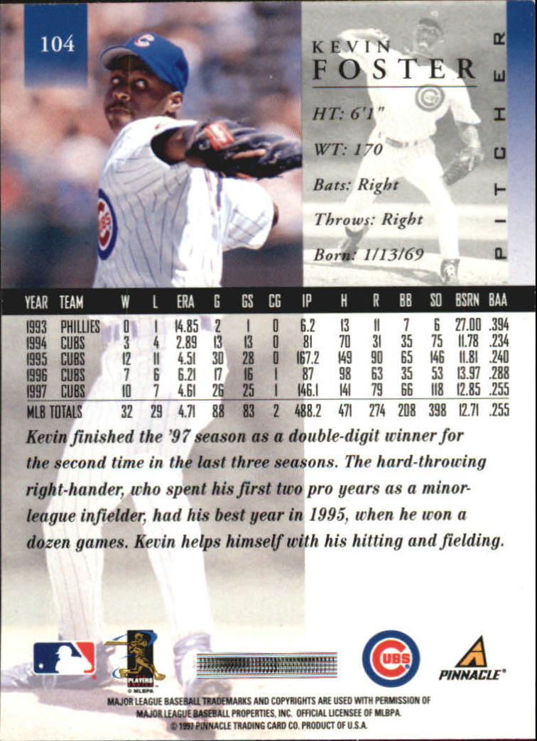 A7141- 1998 Pinnacle Baseball Cards 1-200 +Rookies -You Pick- 15+ FREE US SHIP - Picture 169 of 331