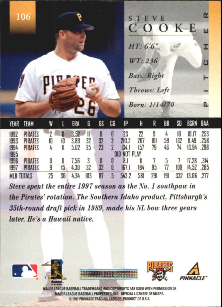 A7141- 1998 Pinnacle Baseball Cards 1-200 +Rookies -You Pick- 15+ FREE US SHIP - Picture 173 of 331