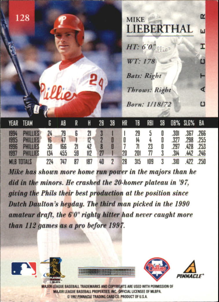 A7141- 1998 Pinnacle Baseball Cards 1-200 +Rookies -You Pick- 15+ FREE US SHIP - Picture 211 of 331