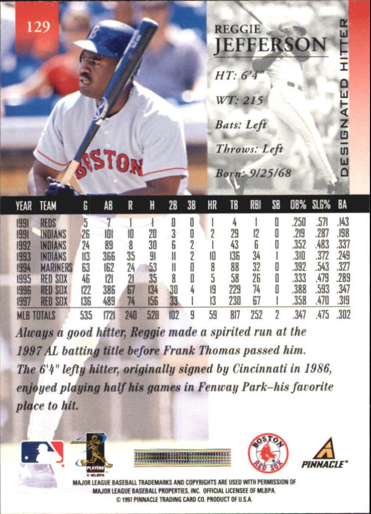 A7141- 1998 Pinnacle Baseball Cards 1-200 +Rookies -You Pick- 15+ FREE US SHIP - Picture 213 of 331