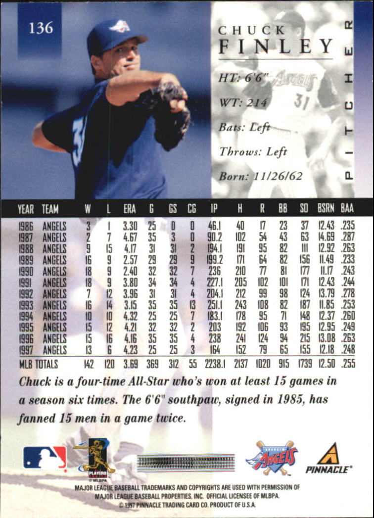 A7141- 1998 Pinnacle Baseball Cards 1-200 +Rookies -You Pick- 15+ FREE US SHIP - Picture 223 of 331