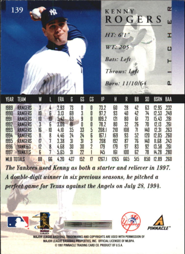 A7141- 1998 Pinnacle Baseball Cards 1-200 +Rookies -You Pick- 15+ FREE US SHIP - Picture 227 of 331